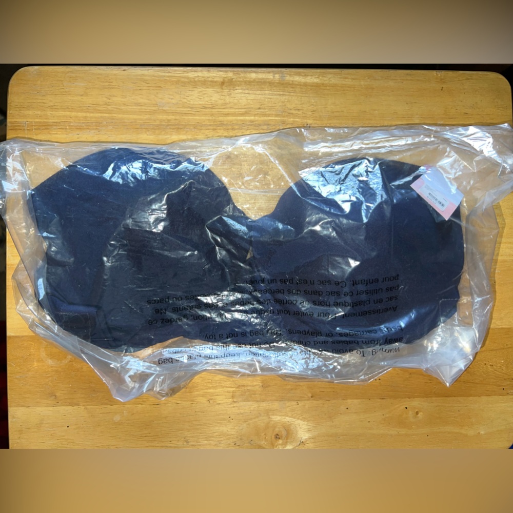 40D Comfort Bliss Lightly Lined Plunge Bra - Maritime Blue NWT